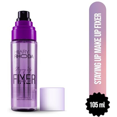 Hilary Rhoda Staying Up Makeup Fixer | Infused With Niacinamide | Hydrating & Refreshing Setting Spray | Smudge-Proof Makeup Fixer | Waterproof & Non-Sticky Formula | 105Ml