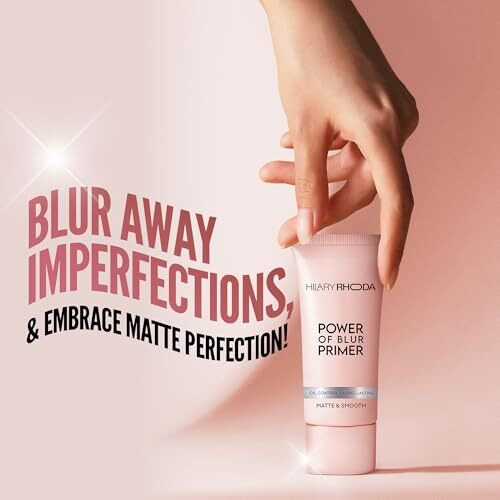 Hilary Rhoda Power Of Blur Primer | Lightweight & Silicone-Based | Matte Finish & Oil-Control | Infused With Vitamin A & E | Water-Proof & Smoothening Primer - 30Ml