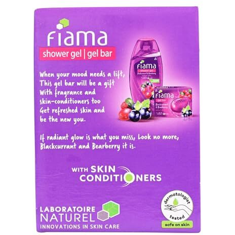 Fiama Gel Bar Blackcurrant And Bearberry 125 G X5 625 Gm Bottle