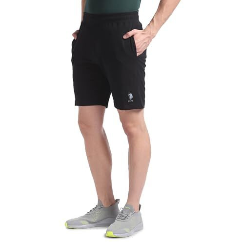 U.S. Polo Assn. Men's Board Shorts (Oes03-Pl_Black