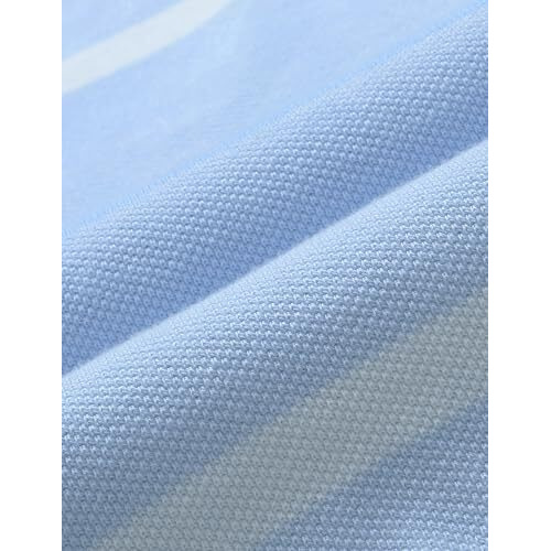 U.S.Polo Assn. Men's Striped Fitted Polo Shirt (Ustsh2118 Blue