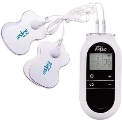 Dr Physio Electrical Nerve Stimulation Pulse Massager Digital Massage Machine For Body Blood Circulation (White)