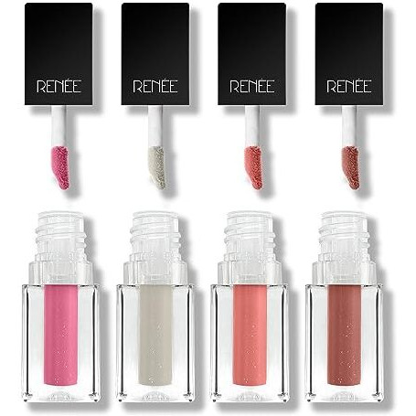 Renee See Me Shine Minis Gloss Party Lip Gloss Combo 1Ml Each, Non Sticky & Non Drying Formula, Long Lasting Moisturizing Effect, Compact And Easy To Carry