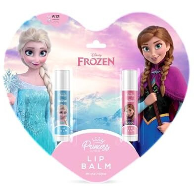 Disney Frozen Princess By Renee Tinted Lip Balm Combo Of 2 Red & Pink Shade 8 Gm, Moisturizes, Nourishes, Heals & Protects With Spf 20 | Enriched With Shea Butter, Vitamin E & Strawberry Extract