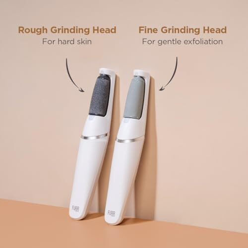 Furr Rechargeable Callus Remover For Feet | Foot Scrubber For Dead Skin | 2 Speed Modes | 2 Roller Heads For Scrubbing & Exfoliation | 1 Year Warranty | 1 Hour Batter Life | Water Resistant