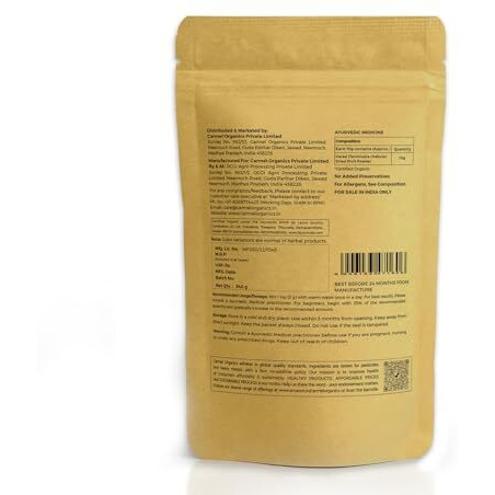 Carmel Organics Harad/Haritaki Powder(340 Grams) | Jaivik Bharat Certified | Terminalia Chebula | Kadukkai Podi/Karakkaya Pudiyamu | No Added Preservatives