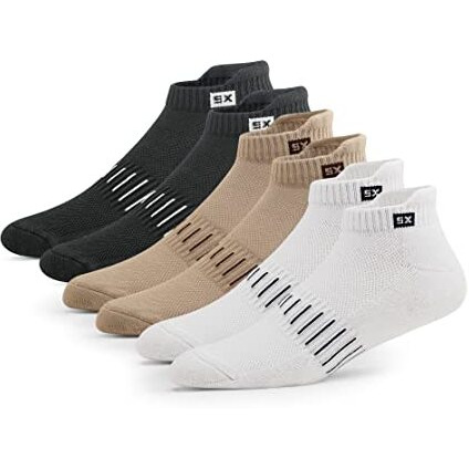 Supersox Unisex Bamboo Ankle Length Socks For Men & Women-Made Of Sustainable & Eco Friendly Material-Athletic Softer Than Cotton Socks,Anti Odour-Ideal For Sports,Gym,Pack Of 3(5),Multicolour