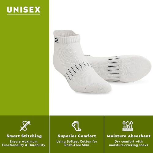 Supersox Unisex Bamboo Ankle Length Socks For Men & Women-Made Of Sustainable & Eco Friendly Material-Athletic Softer Than Cotton Socks,Anti Odour-Ideal For Sports,Gym,Pack Of 3(5),Multicolour