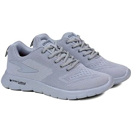 Asian Running Shoes For Men I Sport Shoes For Boys With Eva Sole For Extra Jump I Casual Shoes For Men Delta-21 Grey