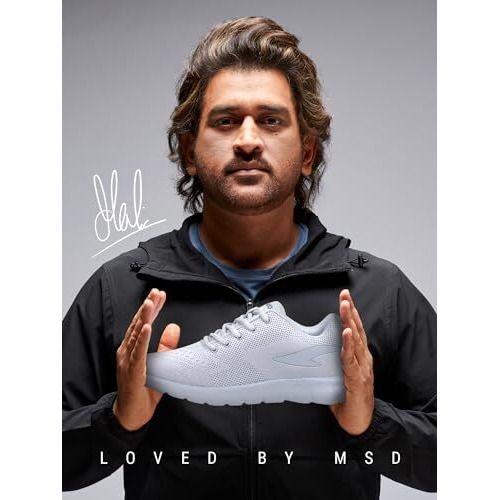 Asian Running Shoes For Men I Sport Shoes For Boys With Eva Sole For Extra Jump I Casual Shoes For Men Delta-21 Grey