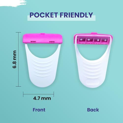 Gynocup Glossy Body Razor For Women (Pack Of 1, 5 Units) | Painless & Easy Hair Removal | No Cut & Irritation | For Legs, Bikini & Underarms | Anti Slip Grips | Safe, Comfortable & Travel Essentials