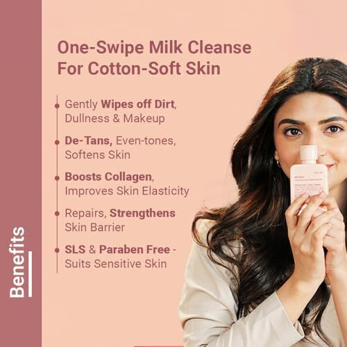 Neude Milk Muse 100Ml Daily Face Cleanser Cleansing Milk With Peptides, Whipped Cream Deep Pore Non-Drying Cleanser For Acne Prone & Sensitive Skin Hydrating Face Wash Cleansing Milk