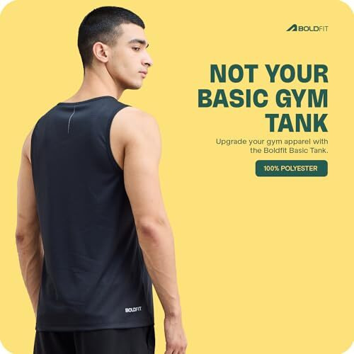 Boldfit Men's Regular Fit Vest (Bftbm1002Scombol_Black/Neon L)