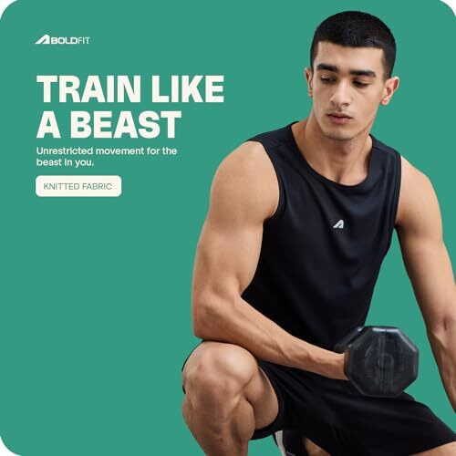 Boldfit Men's Regular Fit Vest (Bftbm1002Scombol_Black/Neon L)