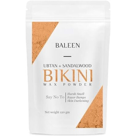 Baleen Bikini Wax P-Owder Women | Wax Powder For Hair Removal With Ubtan & Sandalwood, Painless Hair Remover Herbal Wax Powder For Women, No Harmful Chemicals , No Irritation, No Skin Rashes - 120 Gm (Pack Of 1)