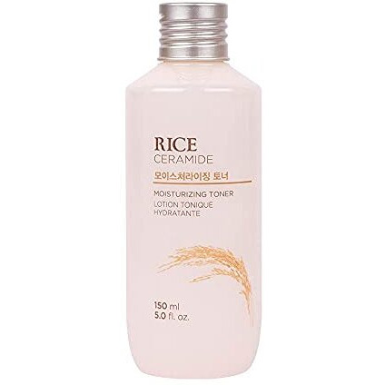 The Face Shop Rice & Ceramide Moisturizing Liquid Facetoner Enriched With Rice Extracts,Bran Oil,Ceramide,Potassium Hydroxide,Phenoxyethanol To Brighten Skin.Suits For All Skin Types,Pack Of 1,150 Ml