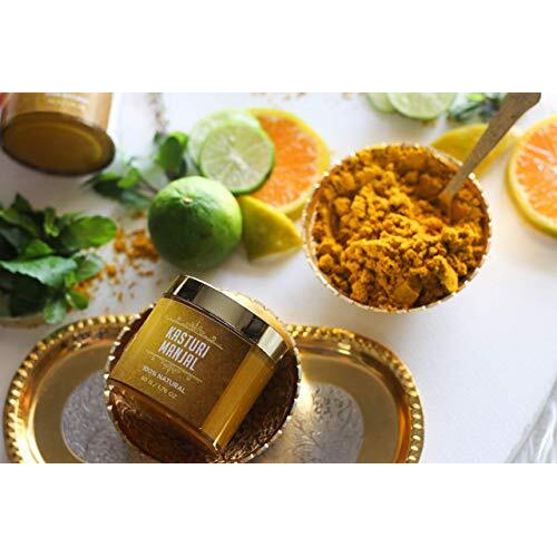 Shesha Ayurveda Natural Kasturi Manjal/Wild Turmeric Powder For Skin For Naturally Glowing Skin A Traditional Powder For A Healthy Complexion- 50 G)