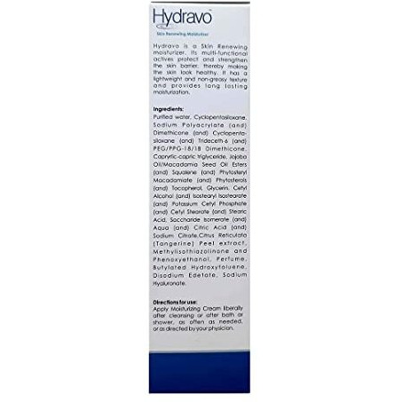 Hydravo Skin Renewing Moisturizer Cream | Long Lasting, Light Weight And Paraben Free (50 G)