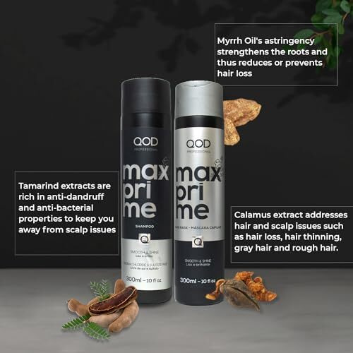 Qod Professional Max Prime After Treatment Shampoo & Hair Mask 300Ml | Sulphate Free | Sodium Chloride Free