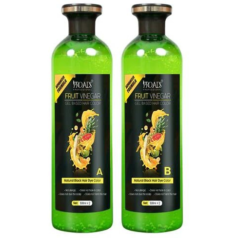 Pro Ads Fruit Vinegar Hair Gel Color Black,2