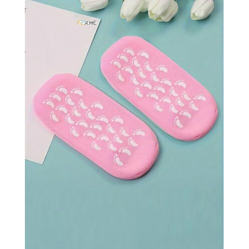 Fexme Silicone Socks For Women, Crack Heel Repair Socks, Spa Gel Socks For Women, Silicon Socks, Silicone Socks For Men, Foot Hydration Socks Vitamin E-Multicolour 1 Pair
