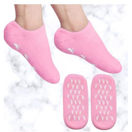 Fexme Silicone Socks For Women, Crack Heel Repair Socks, Spa Gel Socks For Women, Silicon Socks, Silicone Socks For Men, Foot Hydration Socks Vitamin E-Multicolour 1 Pair