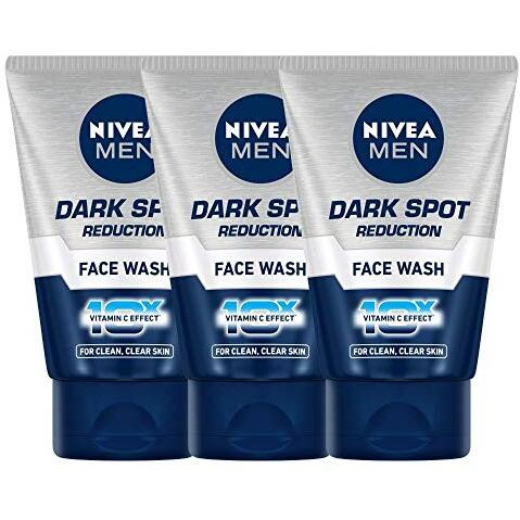Nivea Men Dark Spot Reduction Face Wash 100 G (Pack Of 3)| With Ginko And Ginseng Extracts For Clean, Healthy & Clear Skin | 10 X Vitamin C Effect For Radiant Skin |For Dark Spot Reduction