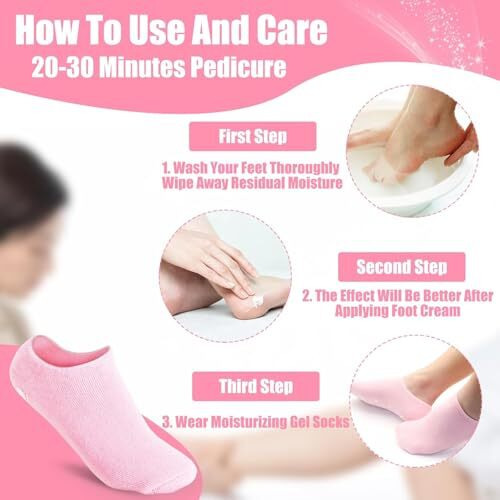 Kaththai Moisturizing Silicone Gel Socks For Dry Cracked Feet - Repairing And Softening Winter Lotion Socks (Multicolor)