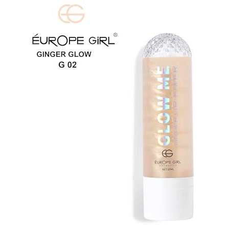 Europe Girl Glow Me Makeup Fixer - 02 Ginger Glow Makeup Setting Spray | Hydrating, Sweat Control, & Radiant Finish | All-Day Long-Lasting Setting Spray For All Skin Types | Travel Size, Vegan & Paraben-Free