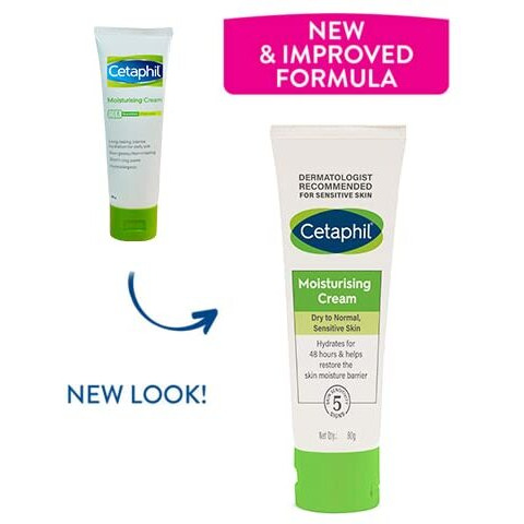 Cetaphil Moisturising Cream 80G And Gentle Skin Cleanser 125 Ml Combo