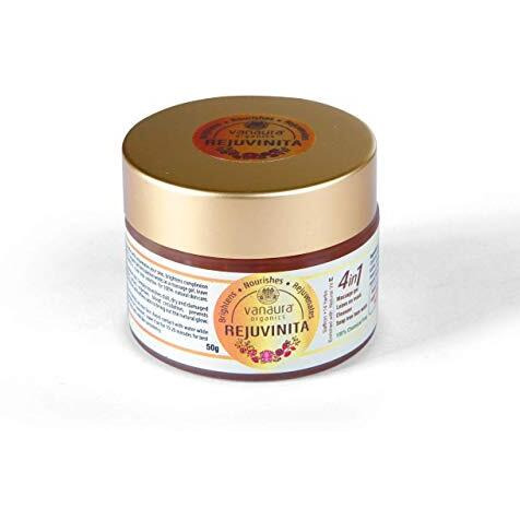 Vanaura Organics Rejuvinita 4 In 1 Organic Gel-(Massage Gel,Leave On Mask,Cleanser, Soap Free Wash)