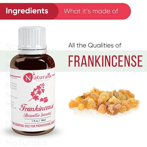 Naturalis Frankincense Oil - Pure And Undiluted Frankincense Essential Oil For Skin Tightening, Fine Lines, And Aromatherapy Benefits - Frankincense Oil For Face - 30Ml