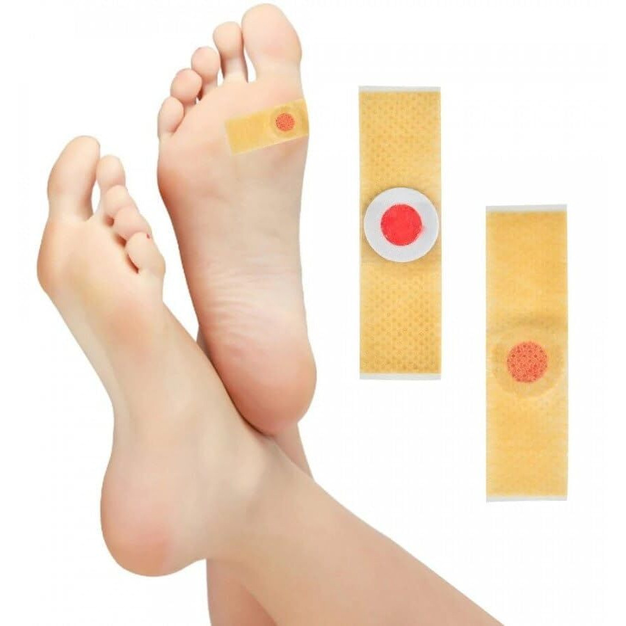 Krifa Enterprises 10 Pcs Foot Corn Removers Plaster Pads - Wart & Callus Remover, Soft Toe Protector With Strong Adhesive