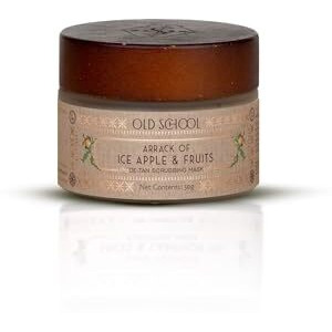 Old School Rituals Ice Apple & Fruit De-Tan Scrubbing Mask | Face Mask For Tan Removal & Glowing Skin | De-Tan Scrub For Sun Recovery & Radiance Boost | Exfoliates & Revives Skin | 50G