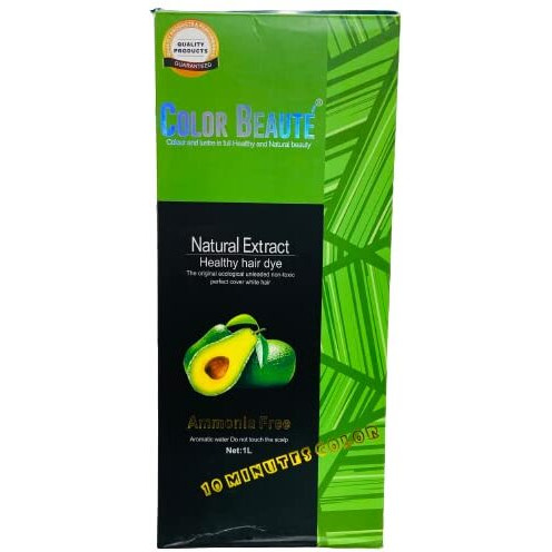 Color Beaut Natural Extract Healthy Hair Dye For Both Men, Women Black Hair Color (1000 Ml) Black