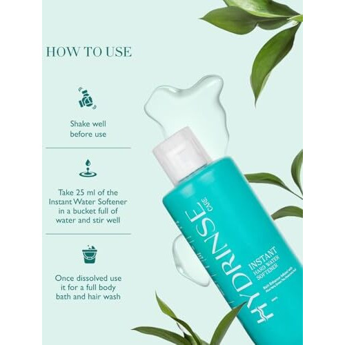 Hydrinse Instant Hard Water Softener | Bath Enhancer | Makes Water Gentle For Hair And Skin | Protects Against Hairfall And Prevents Skin Dryness | 500Ml |