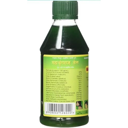 Mahabhringaraj Hair Oil For Hair Growth & Hair Fall Control | Soft And Strong Hair | Ayrvedic Hair Oil For Long & Thick Hair, 500Ml (Pack Of 1)