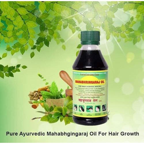 Mahabhringaraj Hair Oil For Hair Growth & Hair Fall Control | Soft And Strong Hair | Ayrvedic Hair Oil For Long & Thick Hair, 500Ml (Pack Of 1)