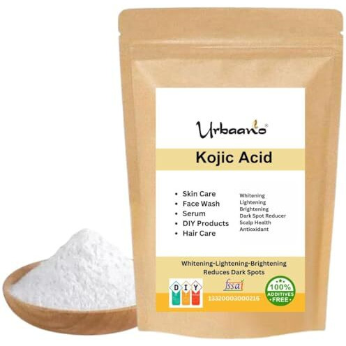 Urbaano Herbal Kojic Acid Powder 25G, Diy Hair Skincare For Making Face Cleanser, Moisturizer, Serum, Body Wash & Soap