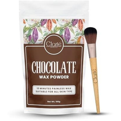 Clart Herbal Wax Powder With Coco & Sandalwood | Painless Hair Removal Within 10 Mins | No Harmfull Chemicals, No Side Effects, No Rashes - 100 Gm (Coco Crush)