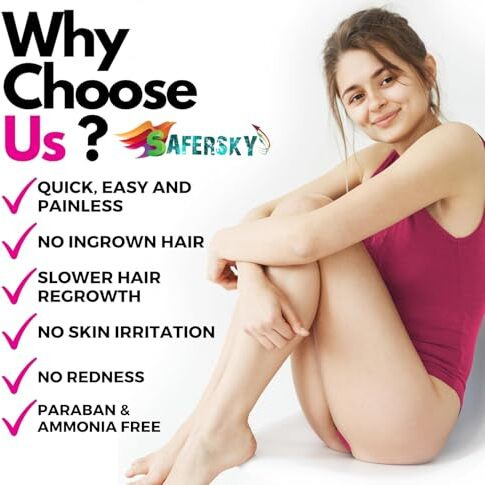 Blitzwax Bikini Hair Removal Powder Wax | Bikini Hair Removal Herbal Wax Powder For Women| 5 Min's Painless Herbal Wax Powder All Skin Types Hands, Legs, Underarms, Bikini Area & Intimate Area | 100 G