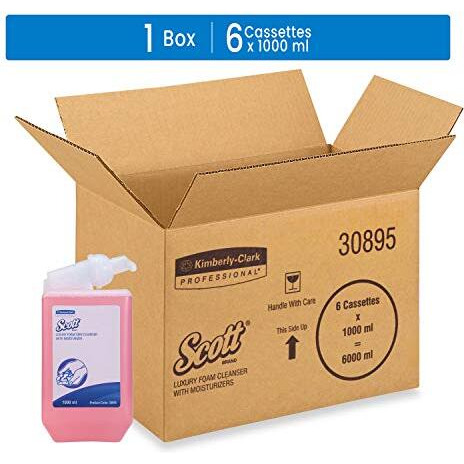 Scott Luxury Foam Soap For Hotels And Offices By Kimberly Clark-30895 A (1L)-Pack Of 6