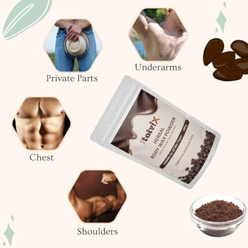 Thetatvix Wax Powder For Women & Men  Painless & Instant Hair Removal For All Skin Types, Including Bikini, Private, Intimate, Legs, Underarms, And Hands
