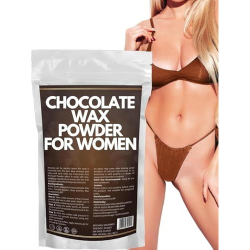 Chocolate Wax Powder For Hair Removal - Herbal, Painless & Quick Solution For Men & Women With No Side Effects