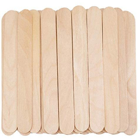 Kira Large Wide Wax Sticks For Women, Wood Wax Spatula Applicator, Body Hair Removal Craft Sticks Applicator Spatula (Pack Of 100)