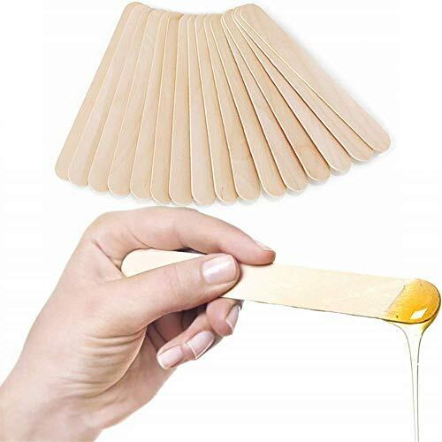 Kira Large Wide Wax Sticks For Women, Wood Wax Spatula Applicator, Body Hair Removal Craft Sticks Applicator Spatula (Pack Of 100)