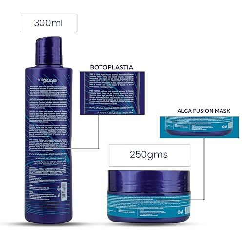 Beauty Gang Experts Combo Of Botoplastia Shampoo 300 Ml And Alga Fusion Mask 250 Gm For Smooth, Silky And Radiant Hair