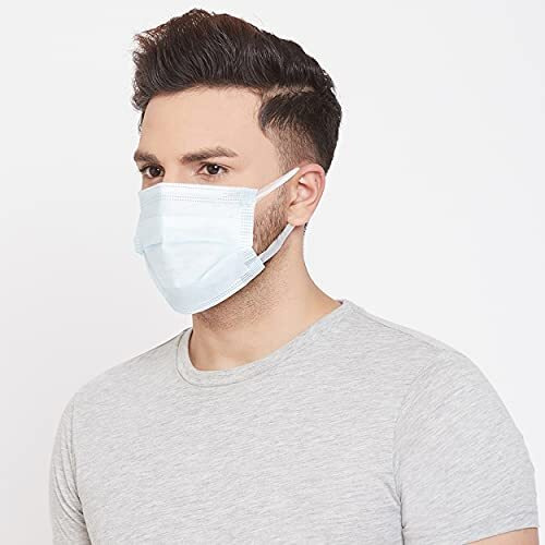 Romsons Dispo Guard 3 Ply Disposable Mask With Softest Non-Woven Fabric Ear Loops, 50Pcs/Pack (Pack Of 3), 150 Pcs For Unisex - Without Valve, White