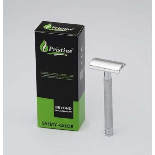 Pristine Shaving Double Edge Safety Razor For Men Crome Plating (Close Comb)