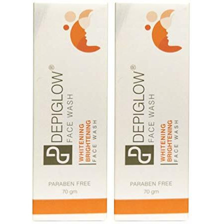 Depiglow Glutathione Creamy Face Wash For Skin Whitening & Brightening 70G (Pack Of 2)
